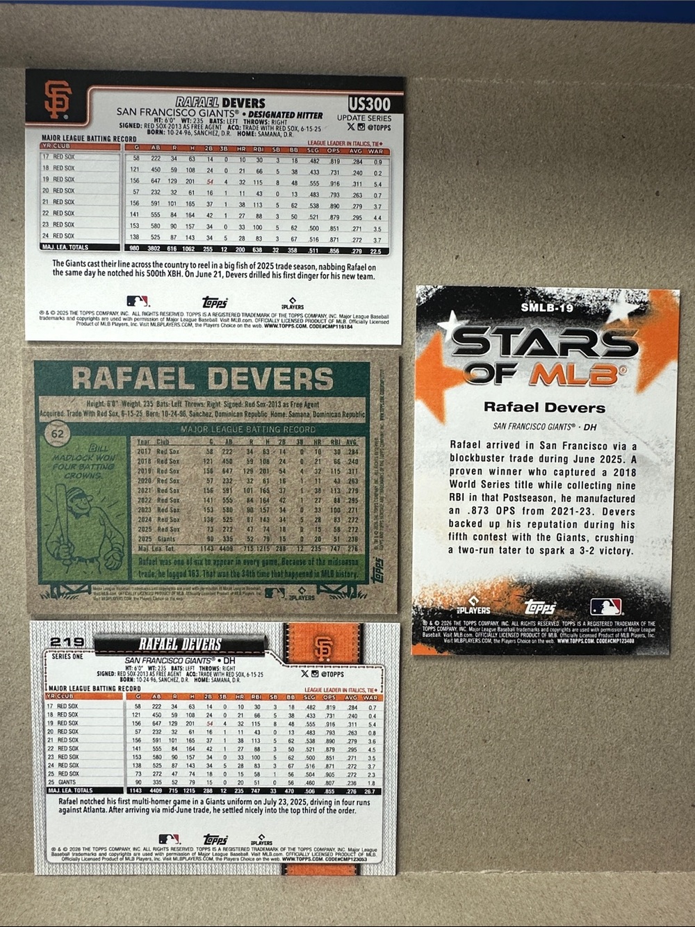 4 Bryce Eldridge rookies in Giants lot of 22 + Matt Chapman/Jung Hoo Lee/Devers - Picture 14 of 16